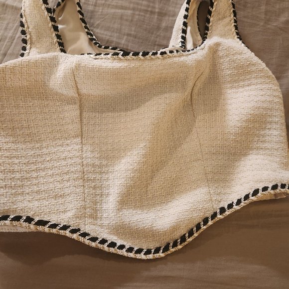 Cider 2 PC Tweed Corset and Midi Skirt Set - Picture 12 of 16